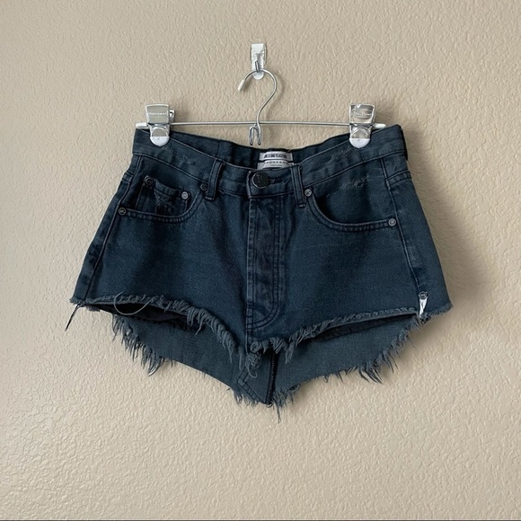 One Teaspoon Junkyard Button Fly Skirt Fox Black - Picture 6 of 10